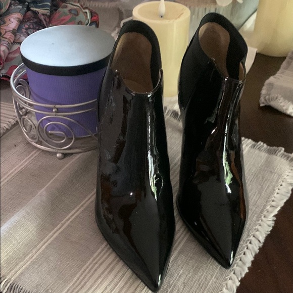 Alberto Guardian Shoes - Alberto Guardian Black Heeled Boots with Patent Finish size 35